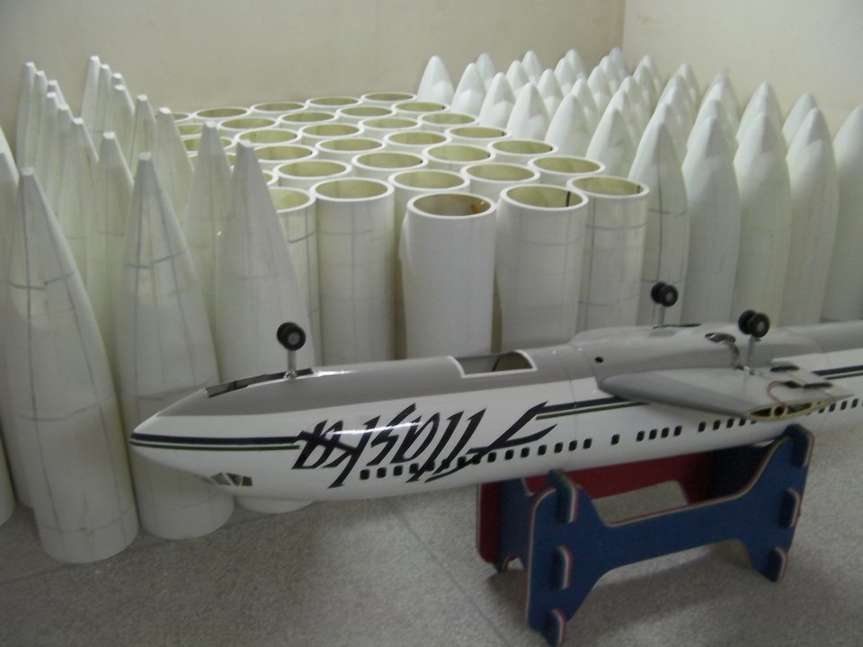 FF-T012 Boeing 737 Alaska Full composite 4.5KG Twins Turbine