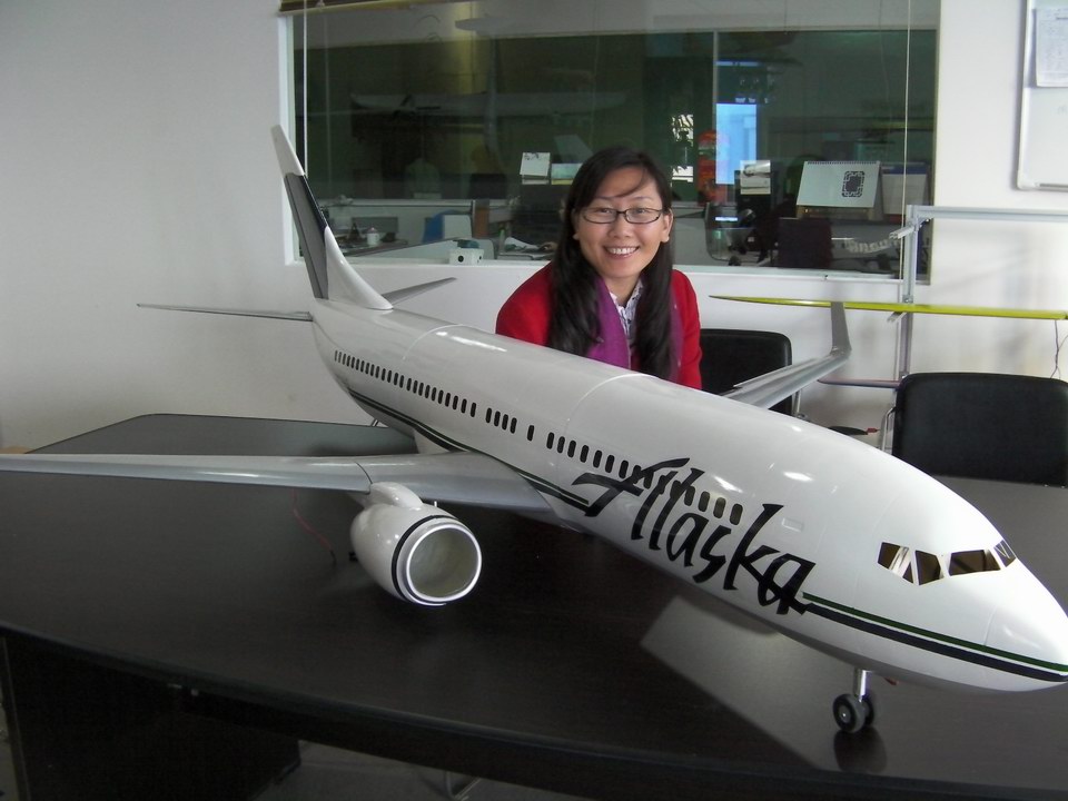 FF-T012 Boeing 737 Alaska Full composite 4.5KG Twins Turbine
