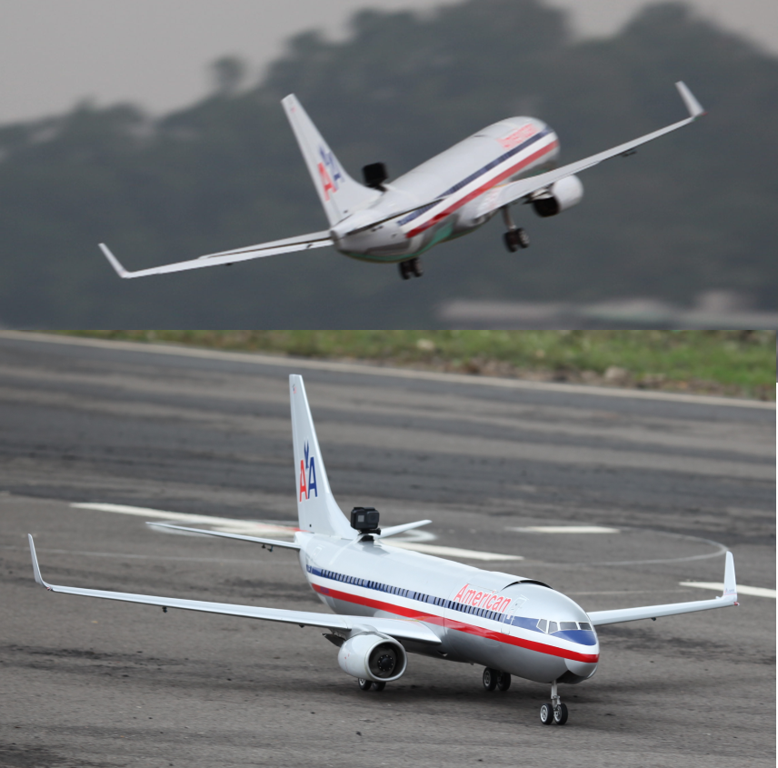FF-T013 Boeing 737 American Full composite 4.5KG Twins Turbine