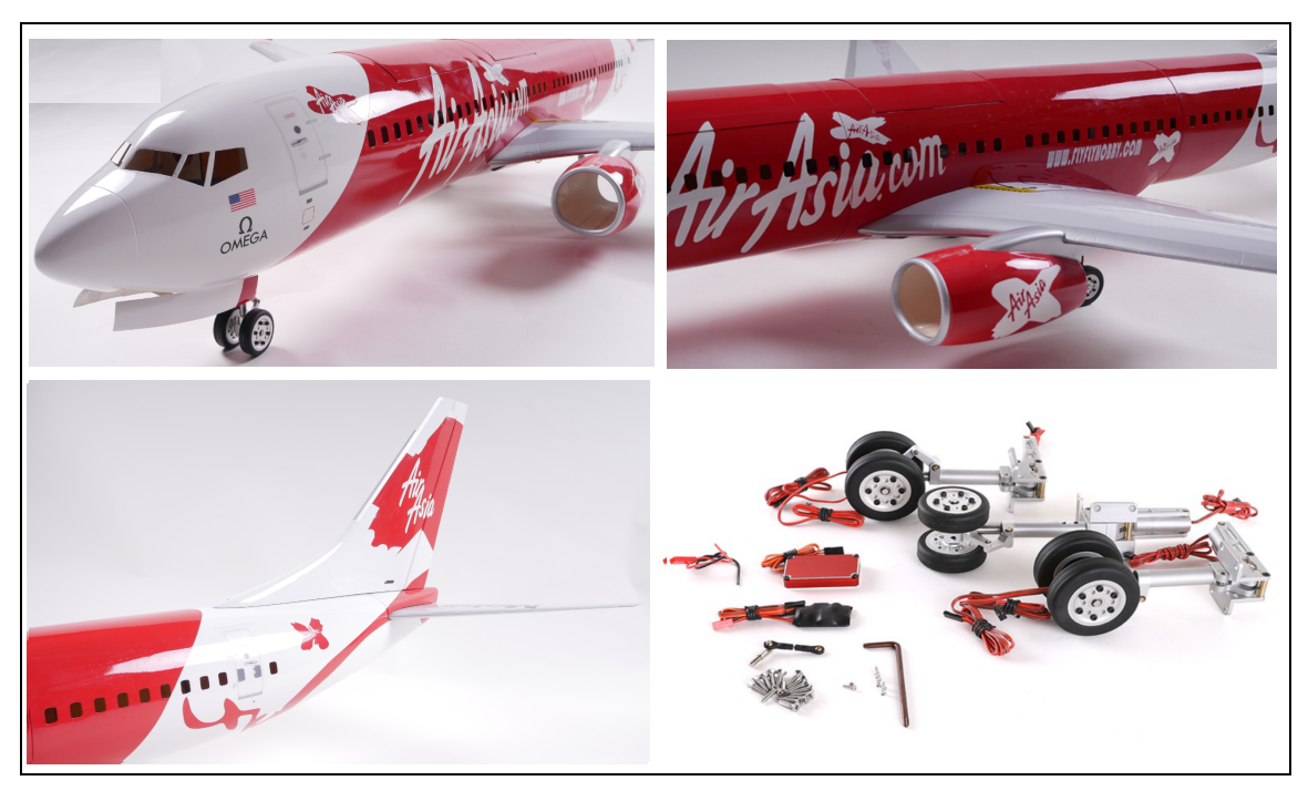FF-T017 Boeing 737 Air aisa Full composite