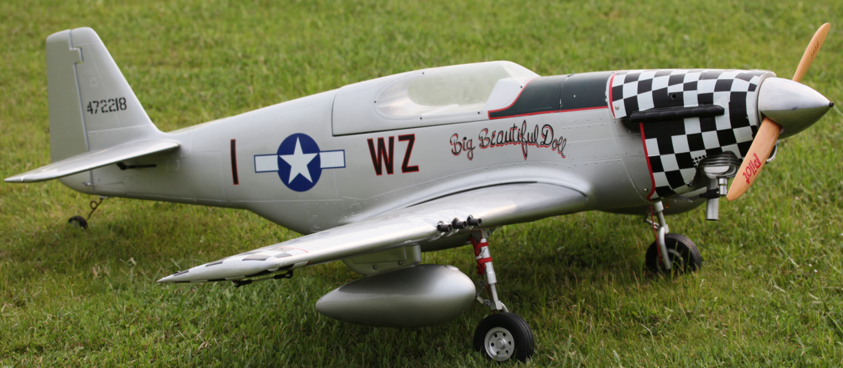 ​FF-E010 P51 Mustang Red Tail 35CC Engine