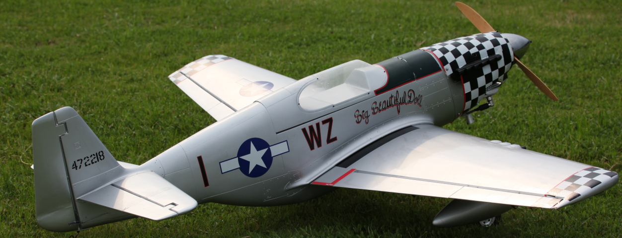​FF-E010 P51 Mustang Red Tail 35CC Engine