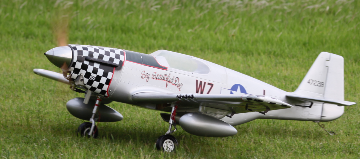 ​FF-E010 P51 Mustang Red Tail 35CC Engine