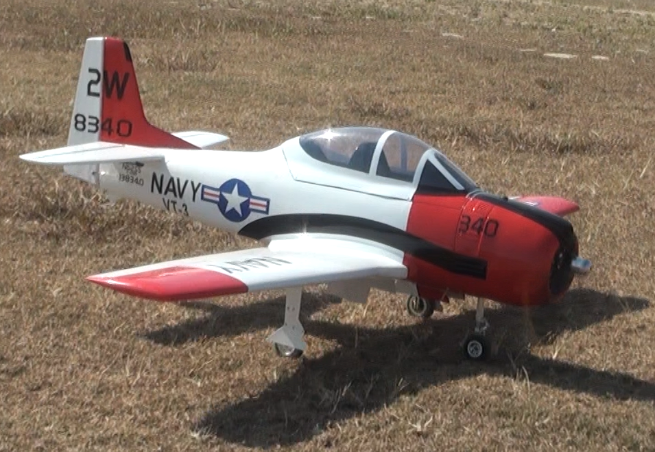 FF-E021 T-28 Trojan Red+white